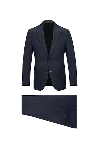 Hatemoğlu Lacivert Comfort Fit Mono Yaka Klasik Takım Elbise 2963544 Lacivert