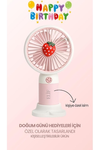 Kişiye Özel İsimli Mini Fan Soğutucu Vantilatör Kişiselleştirilmiş lik Şarjlı Mini Fan