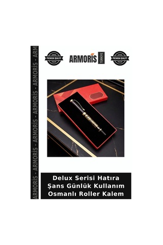Delux Serisi Hatıra Şans Günlük Kullanım Osmanlı Roller Kalem Çok Renkli