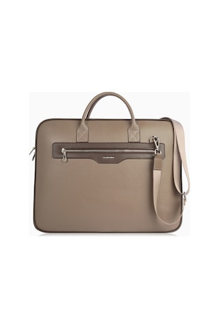 Cengiz Pakel Unisex Hakiki Deri Evrak&laptop Çantası 1712 - Vizon/kahve 1712-vizon-kahve