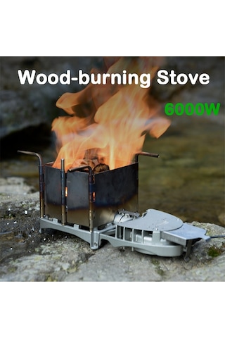 Açık Hava Kamp Odun Sobası Brs-116 Gümüş