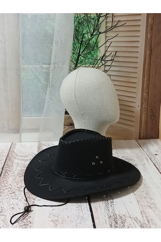 İşnar Moda Aydmr Aksesuar Kovboy Şapka Siyah