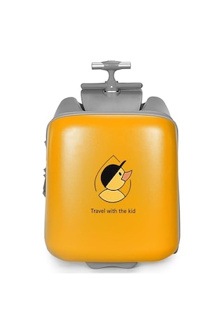 Çocuk Seyahat Valizi, Oturaklı, 35l Kabin Boyu, Renkli Ve Eğlenceli, Tucklebery Kids Sarı Sarı