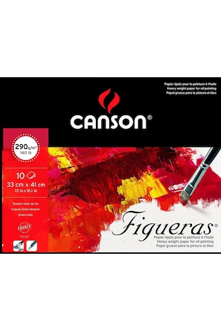 Canson Figueras 33x41 CM 10yp 290 G Akrilik & Yağlıboya Resim Blok