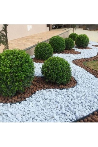 Asenya Dolomit Taş 50 Kg 2-4 Cm Beyaz Dolomit Taş Saksı Dibi Dekoratif Taş Bahçe Süsleme Taşı Peyzaj Taşı