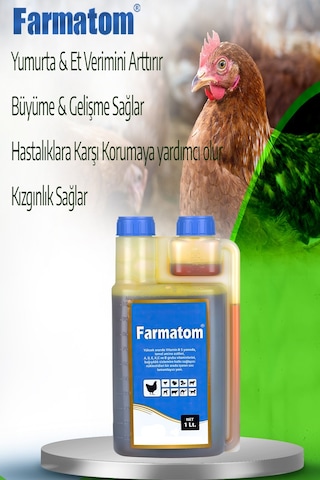 Munich Vet Farmatom Multi Vitamin Kanatlı Hayvan Vitamini 1 Litre - Kuşlar Için Vitamin