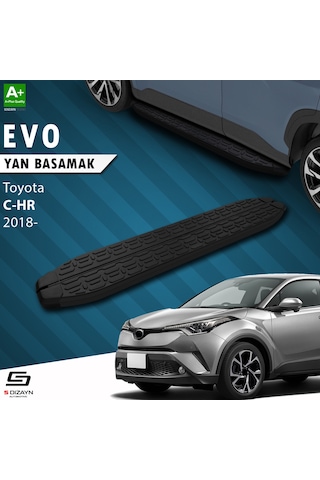 S-dizayn Toyota C-hr Evo Siyah Yan Basamak 173 Cm 2018 Üzeri