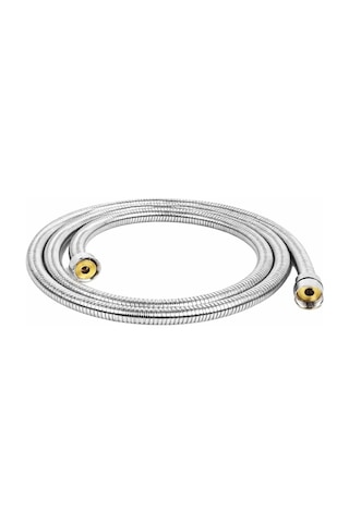 İnce Diş Duş Spiral Hortumu + Paslanmaz Krom Kaplı-50 Cm Krom