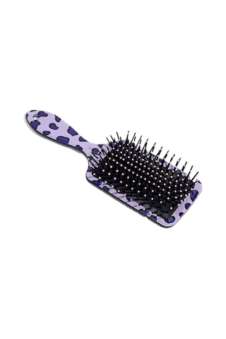 Jzcat Hava Yastığı Tarağı Leopar Desenli Çift Taraflı Baskı Saç Tarağı Ev Masajı Hava Yastığı Tarağı - Mor