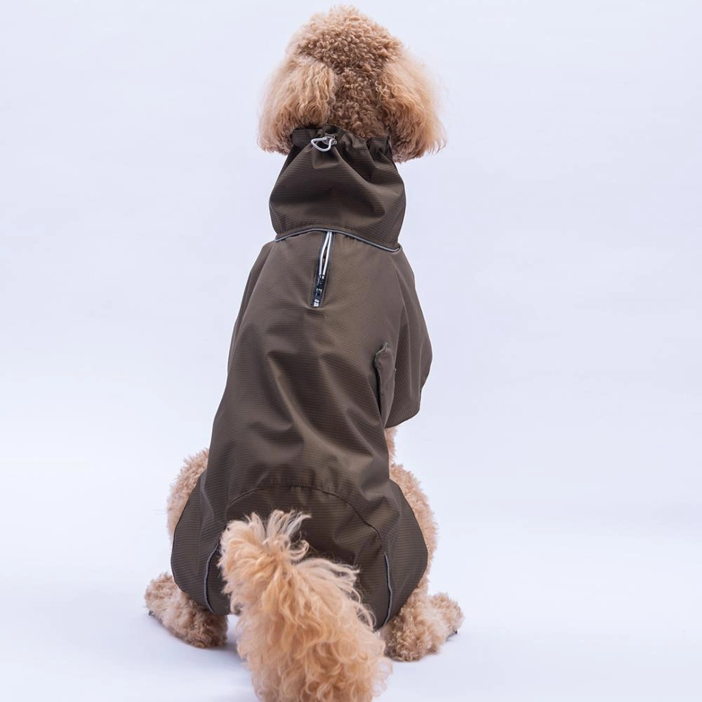 Haki Colombia Prime V2 Polarlı Orta Ve Büyük Irklar İçin Köpek Yağmurluğu Köpek Kıyafeti Su Geçirmez Yağmurluk