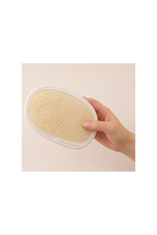 Arga Oval Kabak Lifi 16x12cm Doğal Yüz Ve Cilt Temizleme Bitkisel Banyo Lifi - 573078836