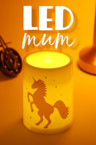 Lexroo Led Mum Bardak Tipi Pilli Dumansız Alevli Dekoratif Yapay Mum Işıldak Dekor Lambası 10 Cm Çok Renkli