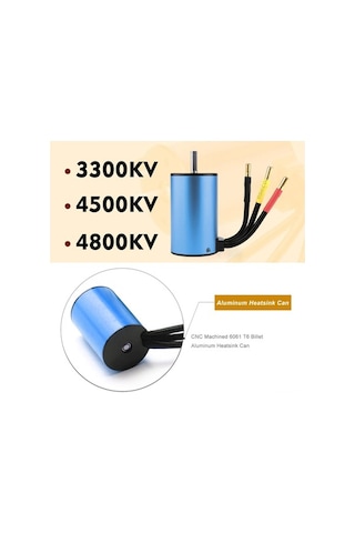 Didadodo Hsp Wltoys 1/16-1/18 Rc Araçlar İçin 4500kv Fırçasız Motor - 60000 Rpm, Daha Yüksek Güç