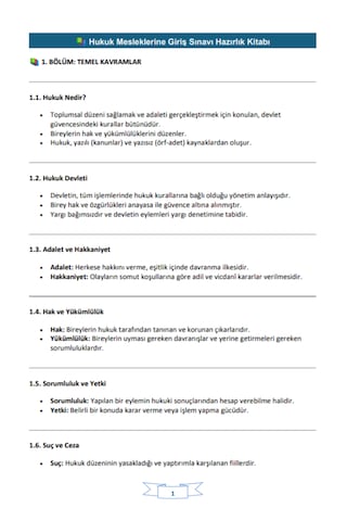Kpss-a Hukuk Sınavlarına Hazırlık Kitabı Spiralli