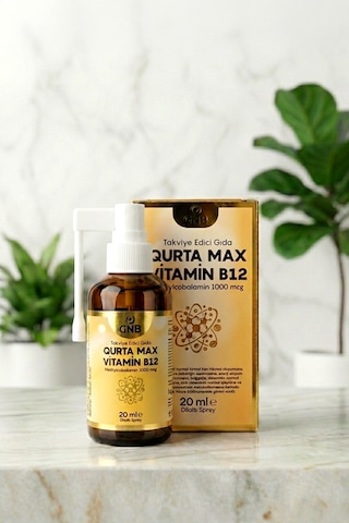 Qurta Max Vitamin B12 Methylcobalamin 1000 Mg Dilaltı Sprey 20 Ml Qurta Max Vitamin B12 Methylcobalamin 1000 Mg Dilaltı Sprey 20 Ml
