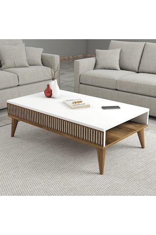 Variant Milan 3'Lü Salon Takımı - Ceviz - Beyaz