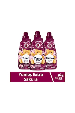 Yumoş Extra Konsantre Yumuşatıcı Sakura 3 x 1440 ML