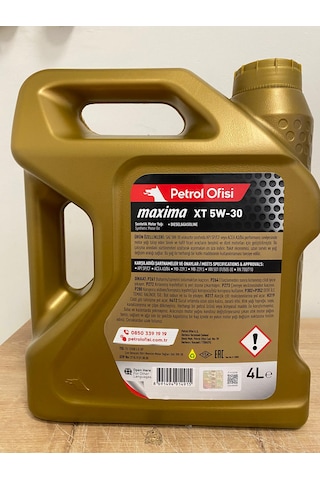 Petrol Ofisi Xt 5W-30 Sentetik Motor Yağı 4 L