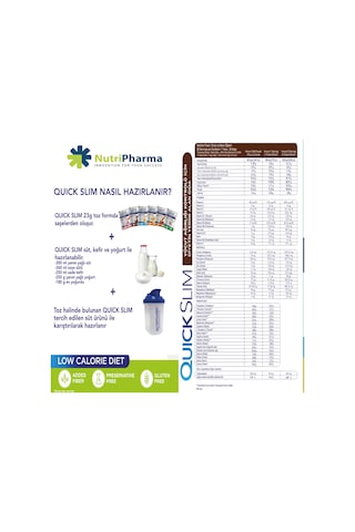 Quick Slim Öğün Tozu, Tropikal Karışık Kutu, 30 Saşe
