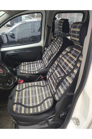 Oto Hasır Bambu Minder Ön İkili Takım Bel Destekli Terletmez Wf-1819