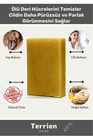 Home Serisi El Yapımı Doğal Bitkisel 1 Adet Siyah Leke Sivilce Akne Etkili Cilt Bakımı Kükürt Sabunu Karışık