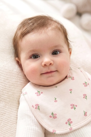 Just Inner Kız Bebek 2'li Pamuklu Önlük Çiçekli Çıtçıtlı Çift Katlı Cilt Dostu 684303 Somon