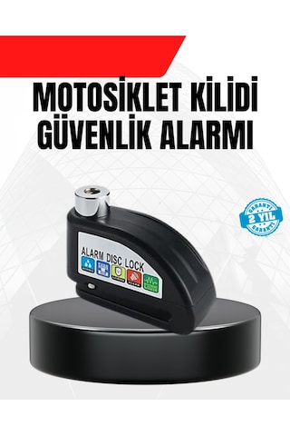 Alarm Disk Fren Kilidi Paslanmaz Çelik Motosiklet Scooter Bisiklet Çok Renkli