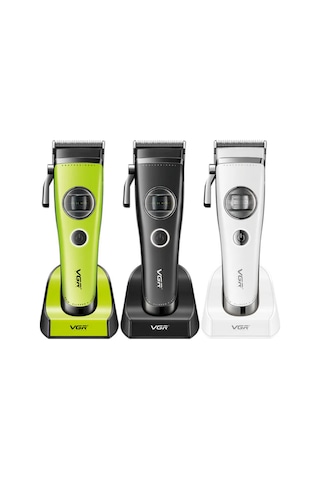 Vgr V-880c Profesyonel Bldc Motorlu Şarjlı Saç Kesme Makinesi - Seramik Bıçaklı, Standlı