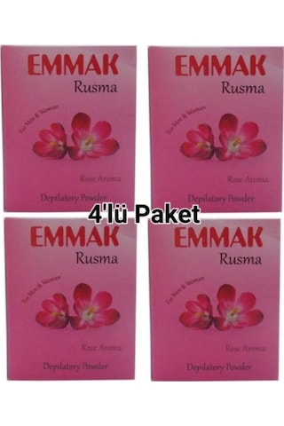 Emmak Gül Kokulu Toz Tüy Dökücü 4 x 80 G