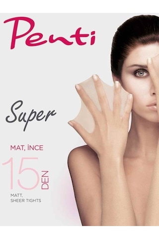 Penti Süper 15 Den Mat Ince Siyah Kadın Külotlu Çorap 3'lü Paket 001