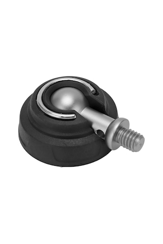 Dofolink 50mm Çaplı 3/8" Vida Bağlantılı Tripod Ayaklı, Kaymazlı Korumalı, Dayanıklı Gümüş Ve Paslanmaz Çelik Yer Değiştirme Pady Gsf50