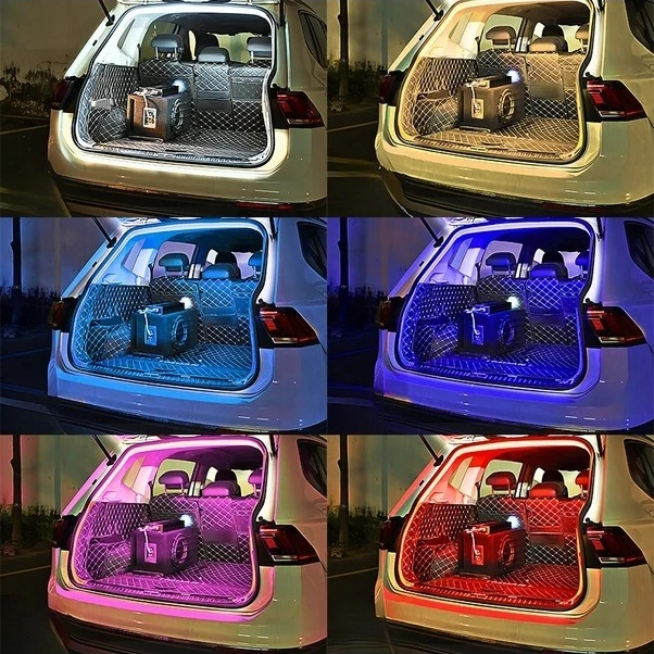 Trendooze Turcoshop11 Beyaz Led Neon Bagaj Dekoratif Aydınlatma Strip Sedan Suv 12v