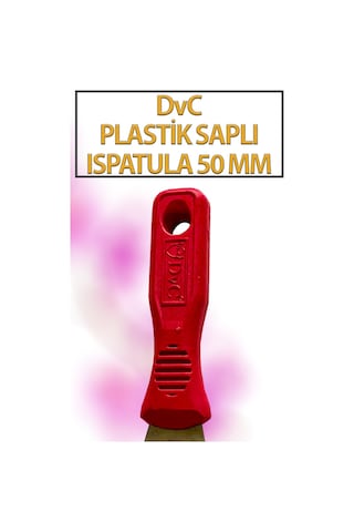 Plastik Saplı Spatula No 50 Ekonomik, Paslanmaz Spatula Ağız Genişliği 50 Mm