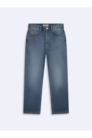 LTB Vanetta Zıp Fermuarlı Düz Paça Mid Indigo Jean Pantolon Mavi