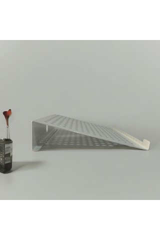 Çelik Laptop Standı Notebook Altlığı Parlak Beyaz