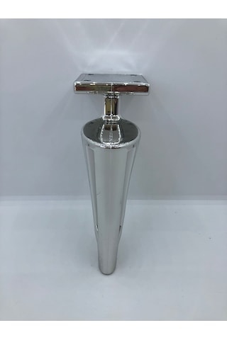 Plastik,16 Cm Metal Görünüm Krom Kaplamalı Mobilya Ayağı 4 Adet