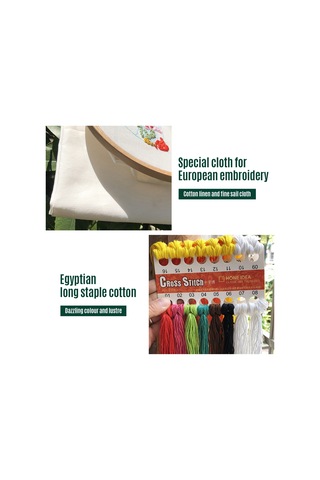 Xiyyadms Başlangıçcı Dost 3d Dikiş Seti Avrupa Stili Pamuk-kenevir Kumaş Suda Çözünür Mürekkep Desen Gömlek, Odalar İçin Dekoratif  Gül束 Deseni