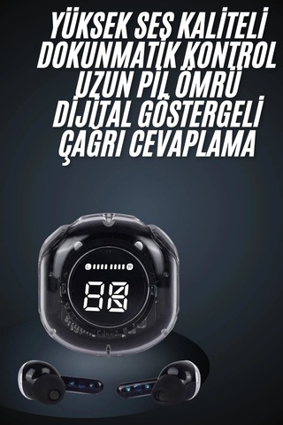 Ultrapods Led Göstergeli Kulaklığı Anc Destekli Bluetooth 5.3