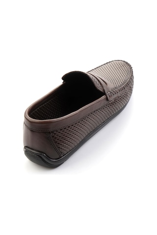 Kahve Hakiki Deri Erkek Loafer Ayakkabı E01697033003 Kahve