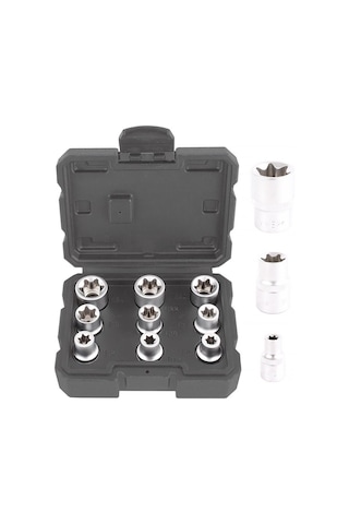 Brio Lokma Set Torx Dişi 1/2 9 Parça (e10-e24)