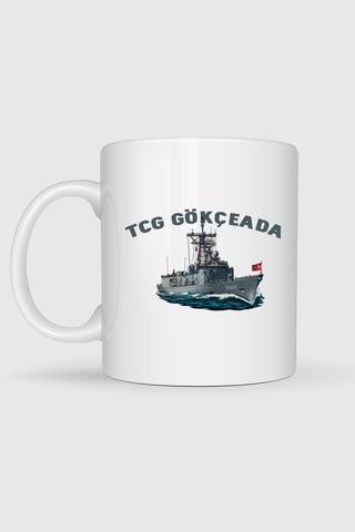 Tcg Gökçeada Seyir Temalı Baskılı Kupa Bardak