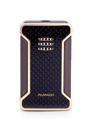 Tek Torch Pürmüz Karbon Desenli Gold Puro Çakmağı