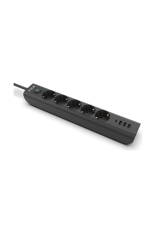 Inca Ipw-44tu 5 Port 2x Usb+ Type-c Akım Korumalı Led Tuşlu Priz
