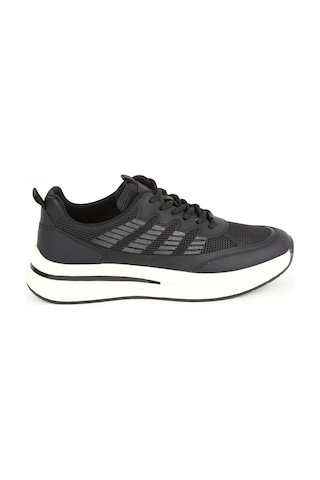 LBR H1135 Ea Nefes Alabilir Örme Triko Kumaşlı Bağcıklı Kalın Eva Taban Günlük Sneaker Syh-byz