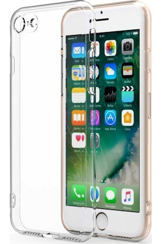 Apple Uyumlu iPhone Se 2020 Kılıf Zore Kamera Korumalı Süper Silikon Renksiz