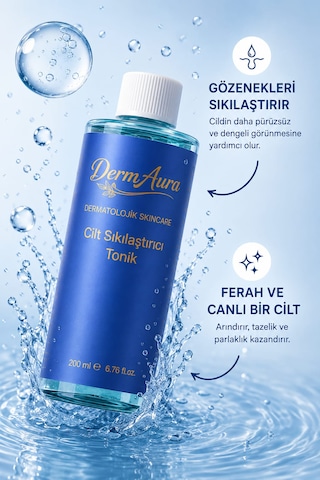 Dermaura Niacinamide & Hyaluronik Asit İçerikli Sıkılaştırıcı Tonik 200 ML