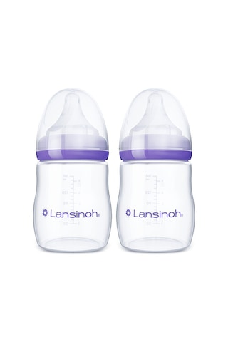 Lansinoh® 2 X 160 ML Biberon ve NaturalWave® Biberon Emziği (1 Ay+)