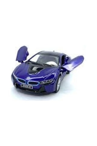 Kinsmart Bmw İ8 Metal Diecast Çek Bırak 1:34 Ölçek Araba Mor