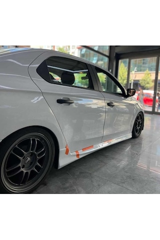 Peugeot 301 Yan Marşpiyel Seti Plastik 2 Adet Mat Siyah 2012 Ve Üzeri Karlık+ek+bodykit