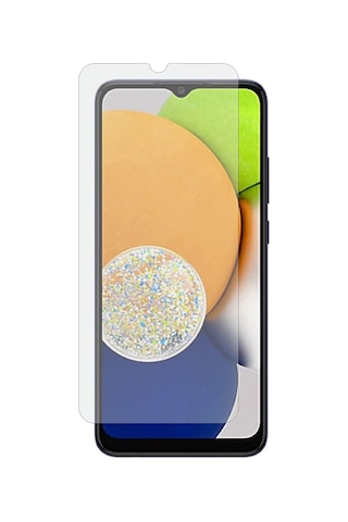 Samsung Uyumlu Galaxy A03 Nano Kırılmaz Cam Ekran Koruyucu Şeffaf